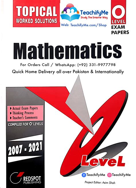 g in a physics topical past papers book it states that it has papers from 2000-2010. . Redspot mathematics pdf